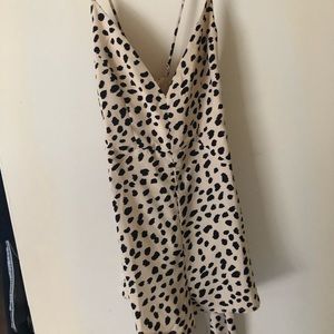 Leopard / Dalmatian print Romper